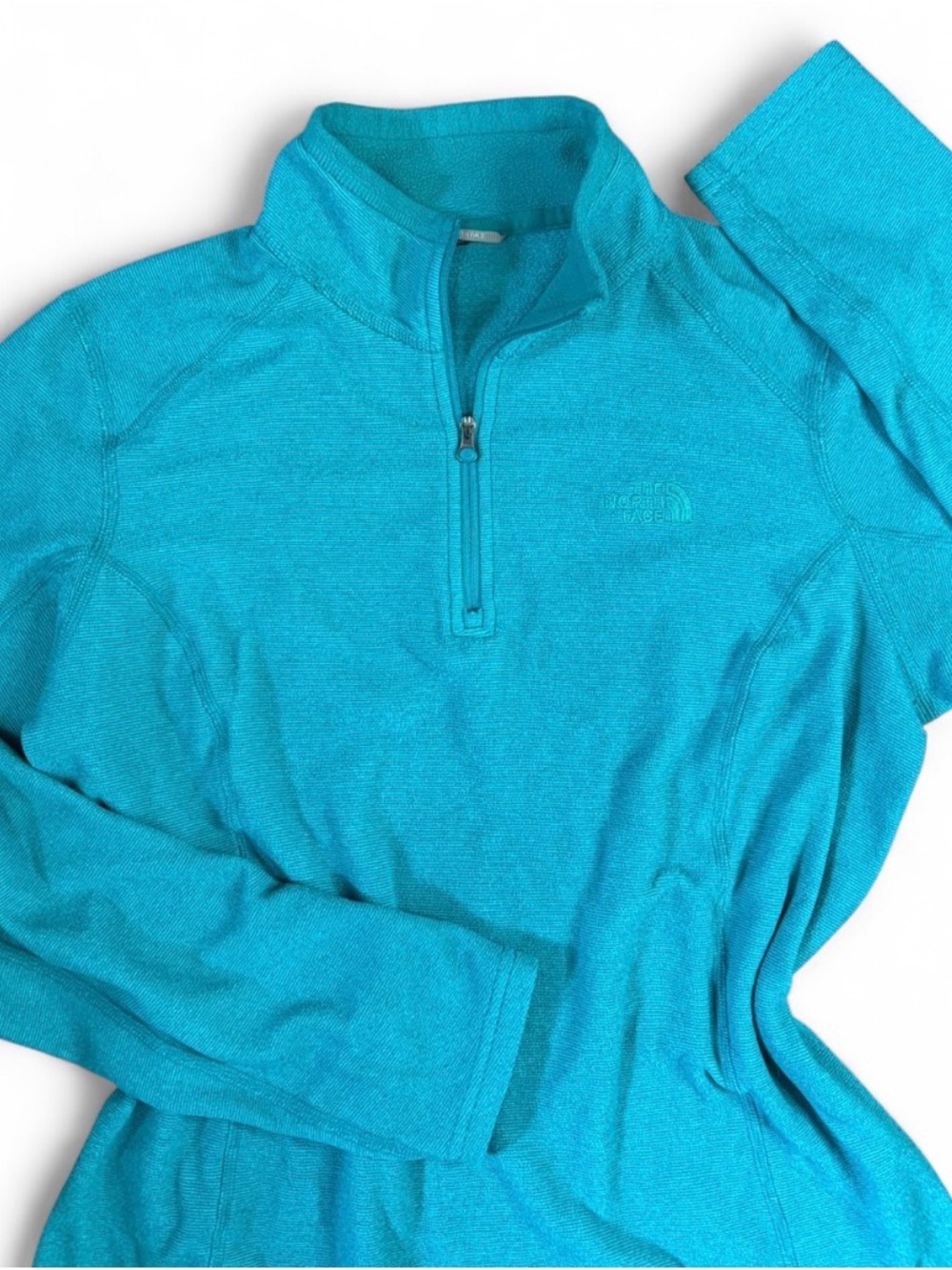 The North Face women’s  Teal Quarter-Zip Pullover Fleece Jacket Small